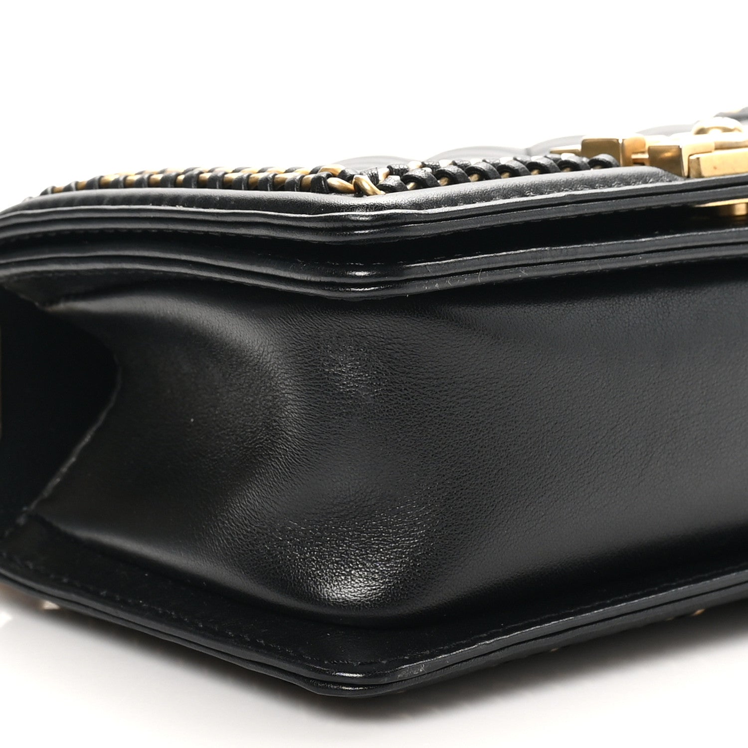 Chanel Lambskin Quilted Small Top Handle Boy Flap Black 9 of 11