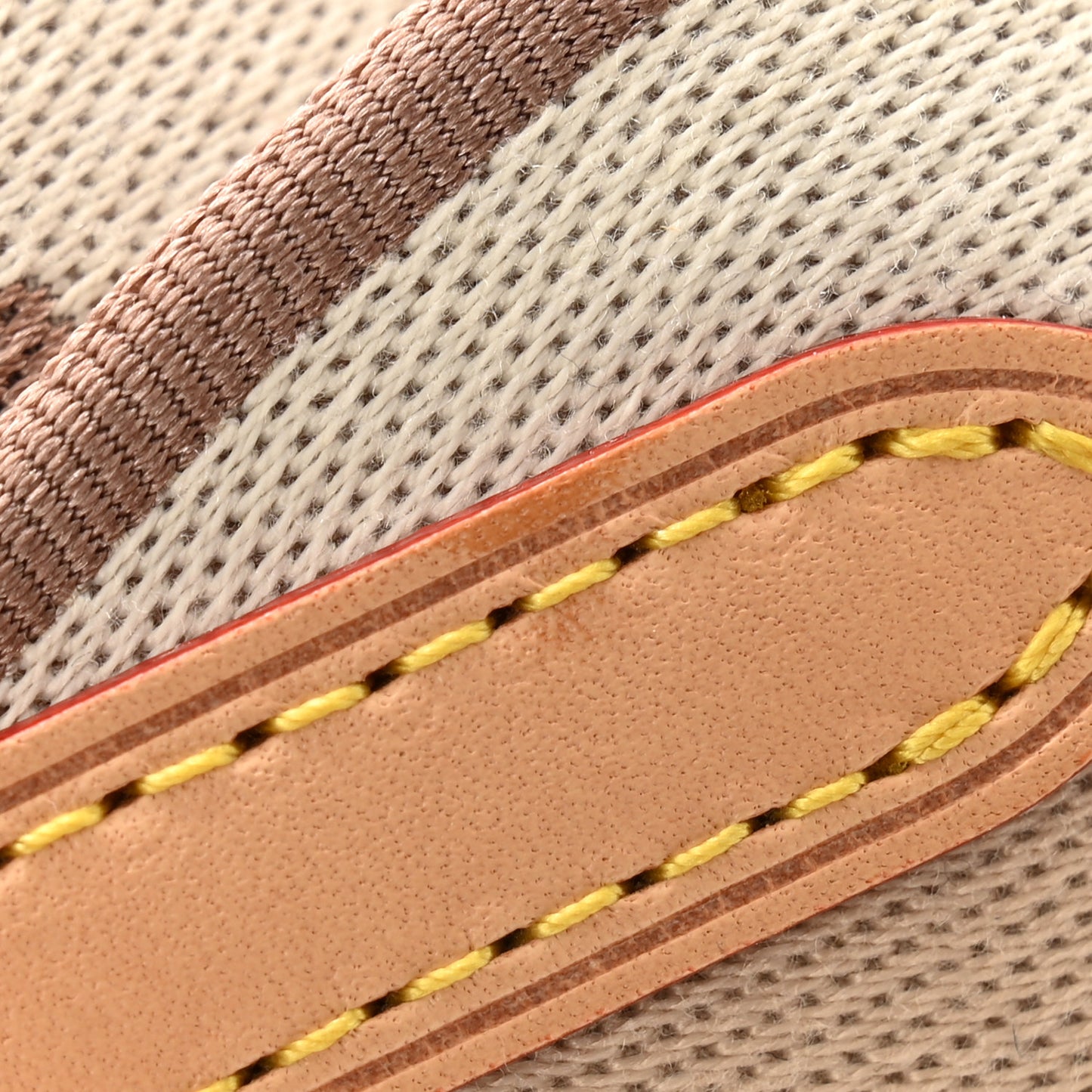 Jacquard Neverfull BB Shoulder Strap Beige Brown
