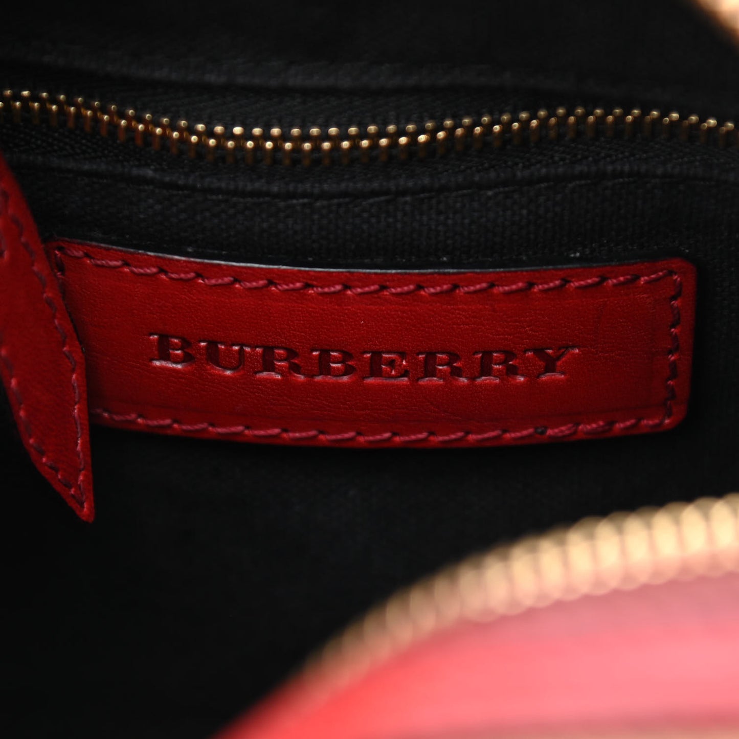 House Check Bridle Calfskin Small Alchester Bowling Bag Red