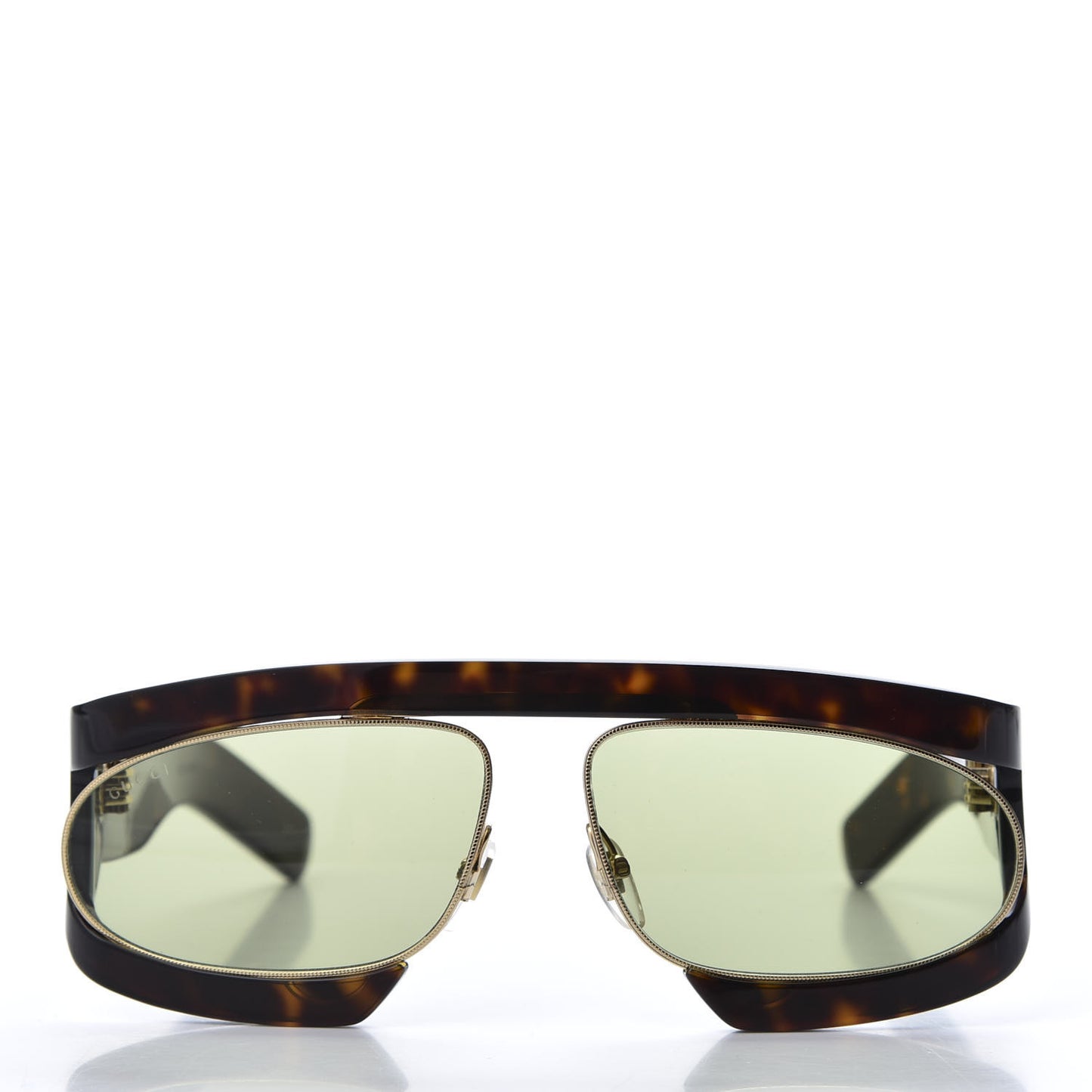 Oval Sunglasses GG0233S Tortoiseshell Gold