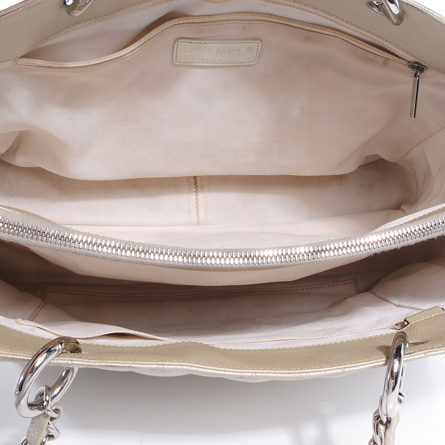Chanel Caviar Quilted Grand Shopping Tote GST Pearl 6 of 8