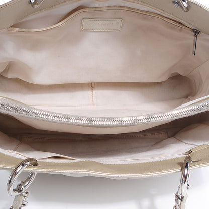 Chanel Caviar Quilted Grand Shopping Tote GST Pearl 6 of 8