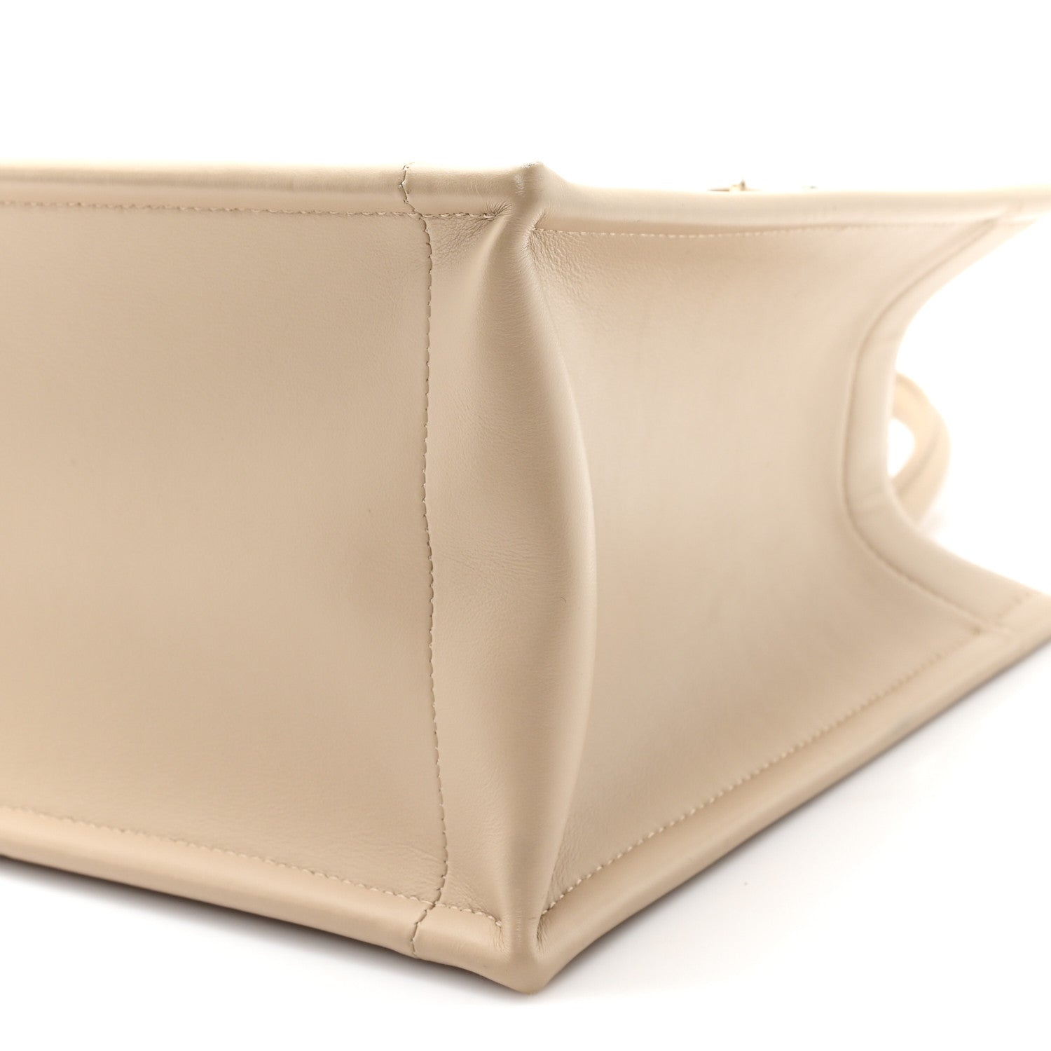 Christian Dior Calfskin Macrocannage Small Book Tote Taupe 10 of 11