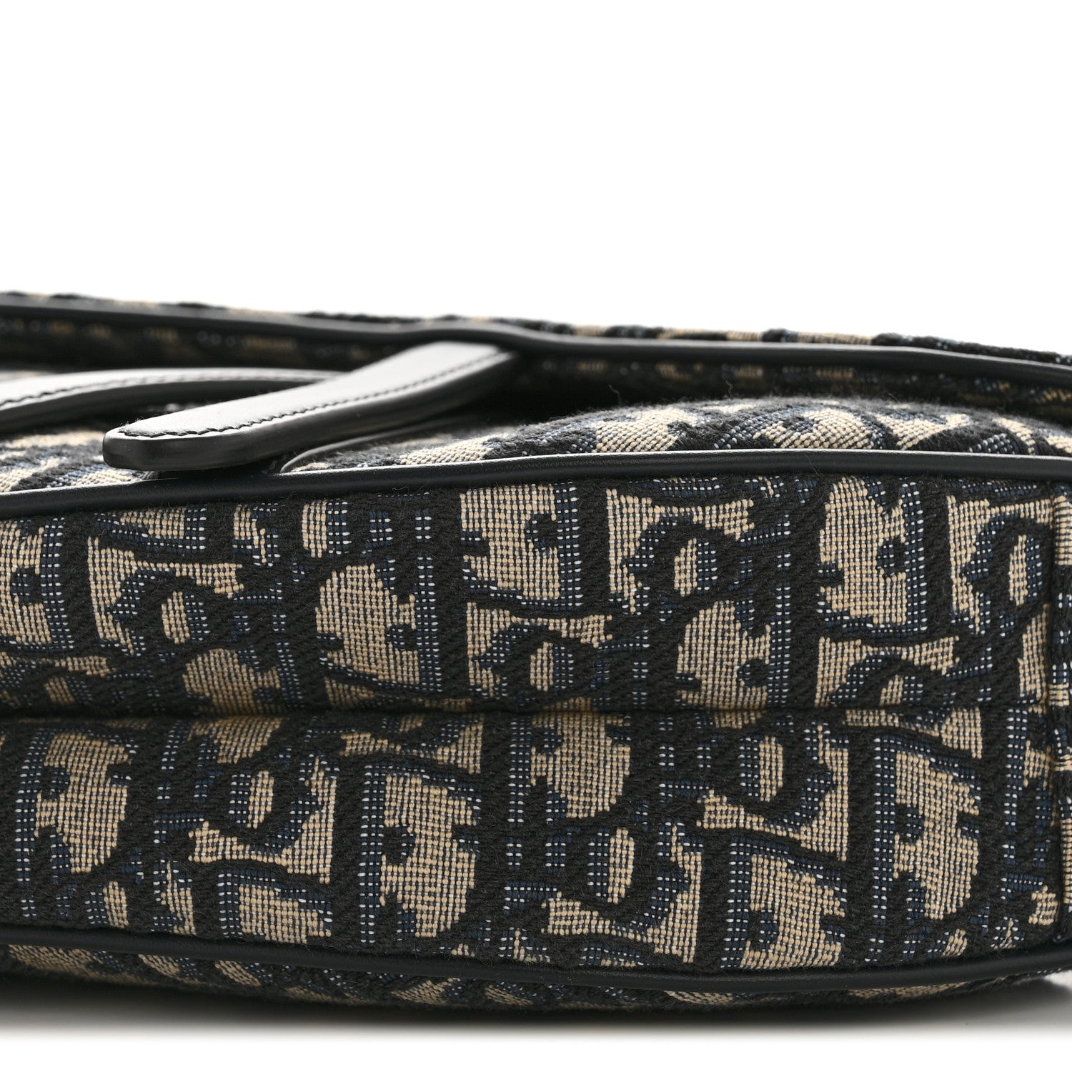 Christian Dior Oblique Saddle Bag With Strap Blue 11 of 13