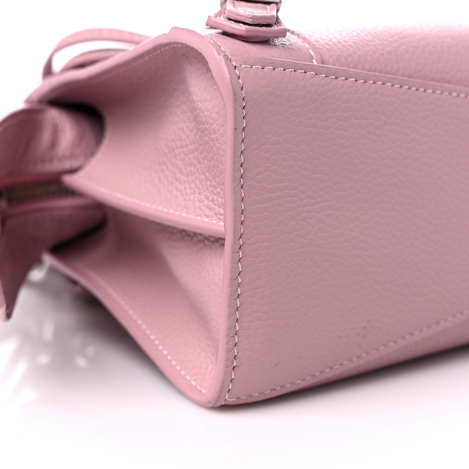 Balenciaga Grained Calfskin Neo Classic Silver Hardware Mini City Powder Pink 6 of 8