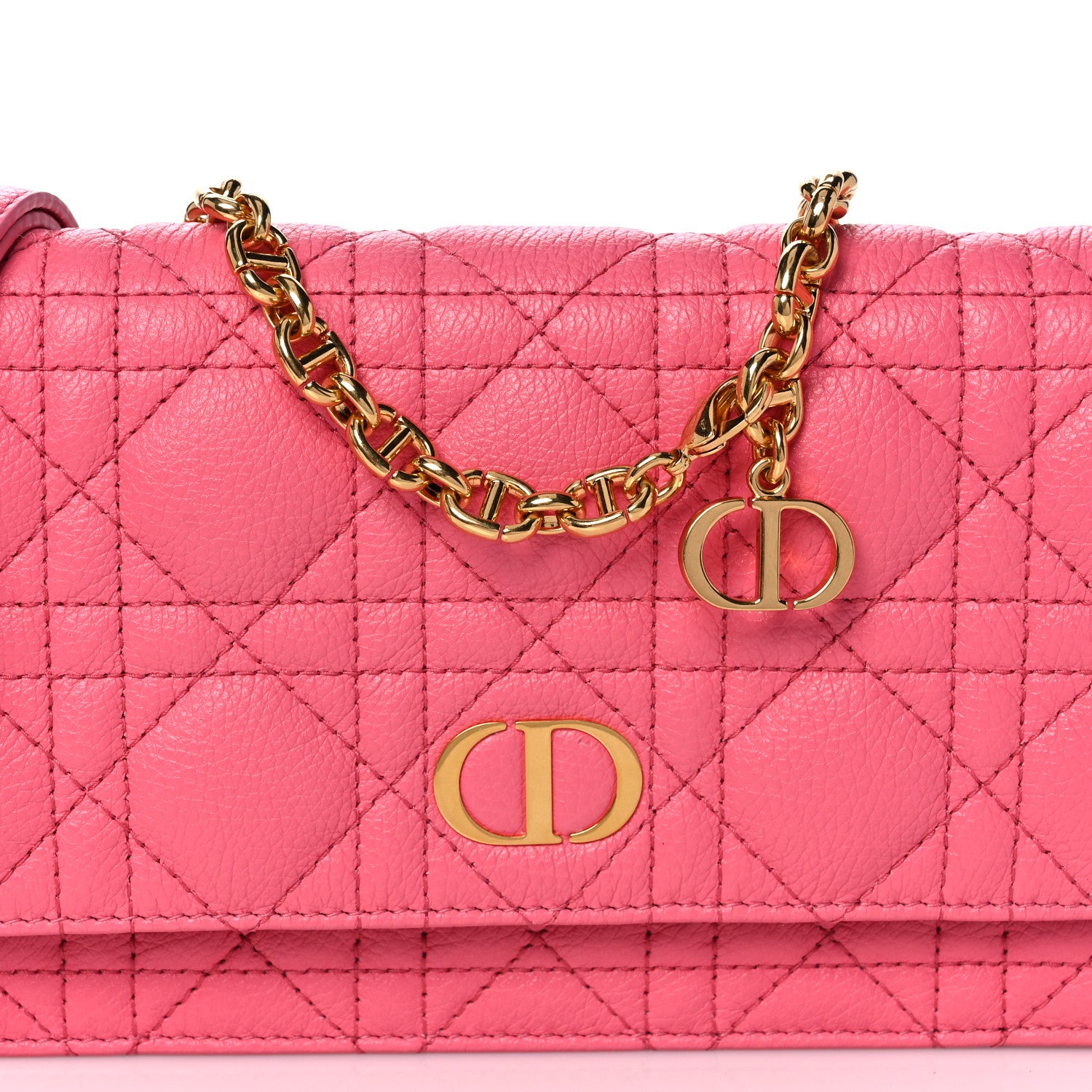 Christian Dior Supple Calfskin Caro Belt Bag Peony Pink 8 of 12
