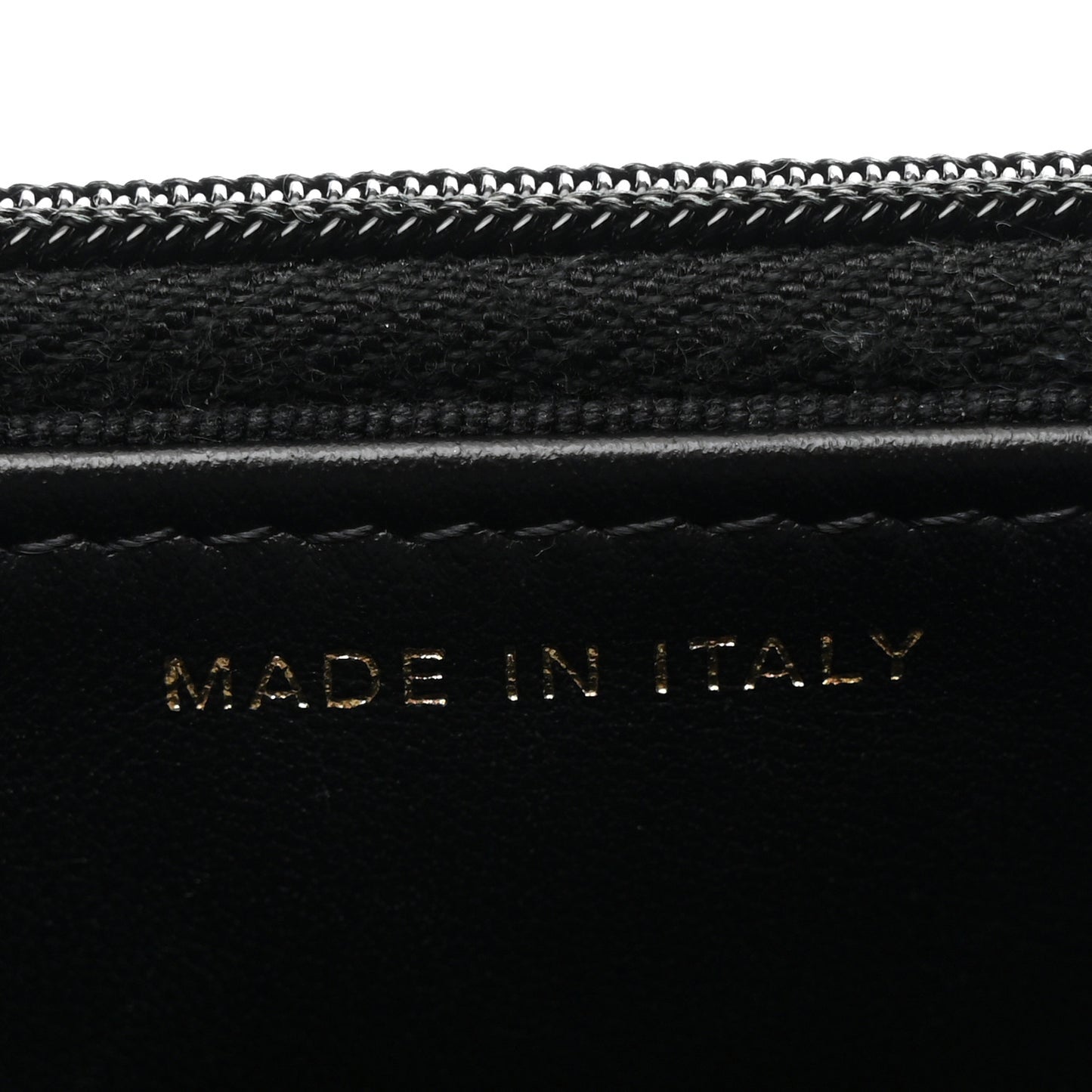 Lambskin Resin Quilted Wallet On Chain WOC Black