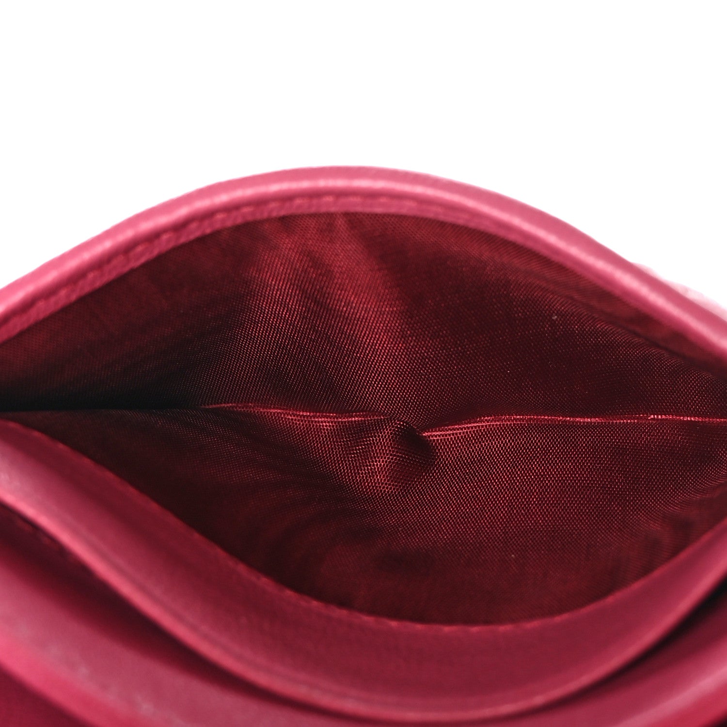 Miu Miu Nappa Matelasse Flap Tri-Fold Wallet Geranio 7 of 11