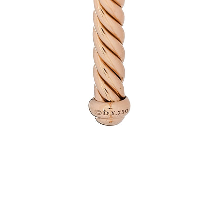 David Yurman 18K Rose Gold Diamond 3mm Renaissance Center Station Bracelet 4 of 4