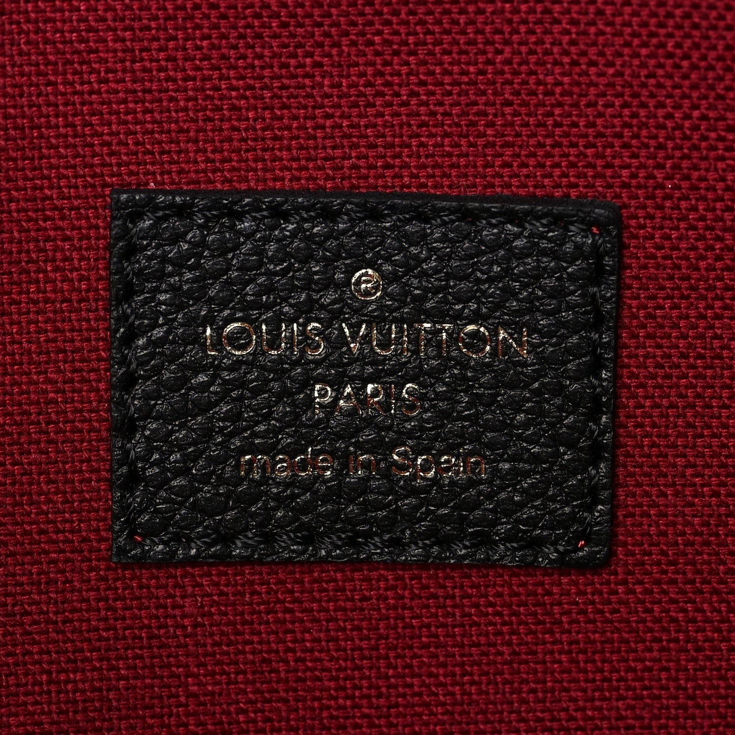 Louis Vuitton Empreinte Monogram Giant Felicie Pochette Black Beige 6 of 7