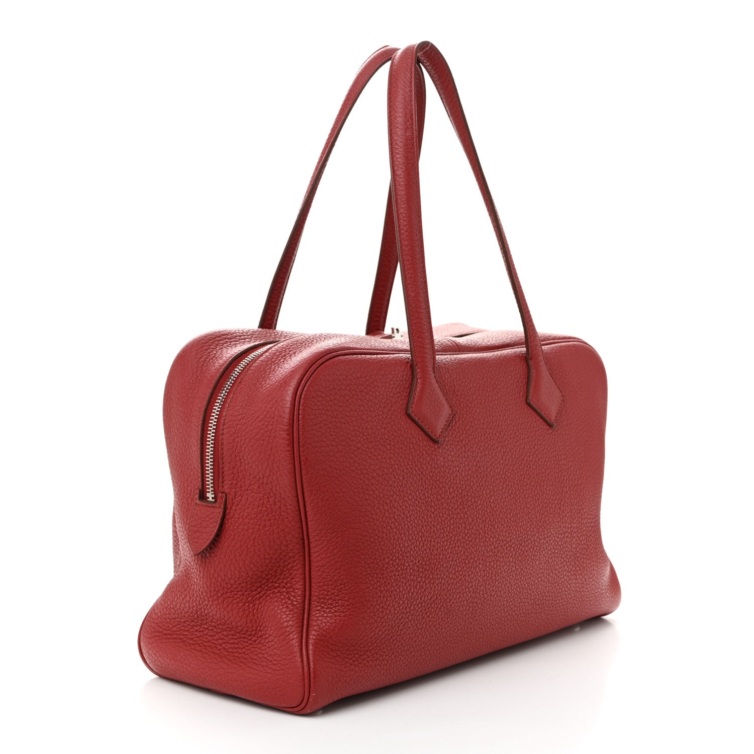 Hermes Taurillon Clemence Victoria II 35 Rouge Garance 3 of 11