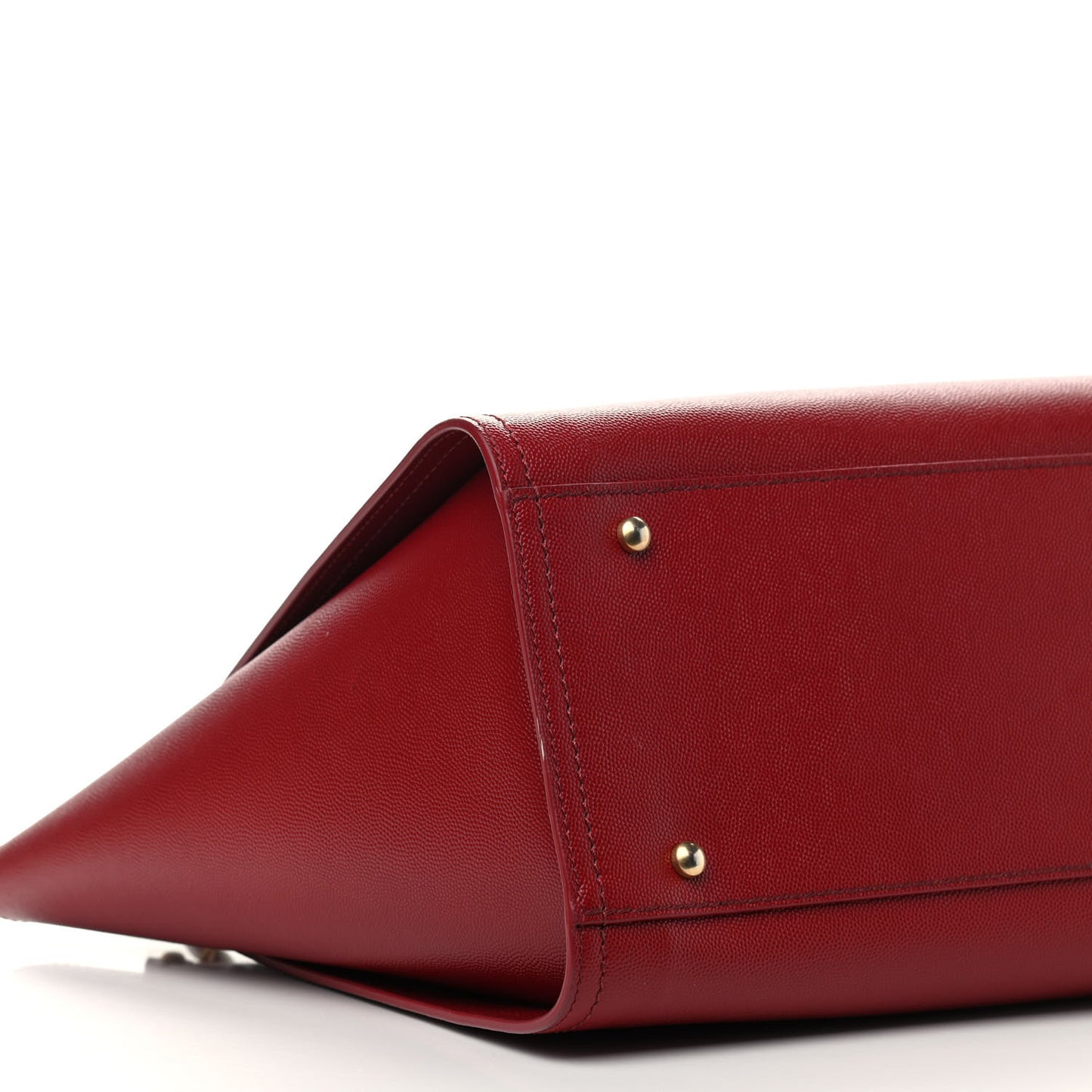 Caviar Small Studded Deauville Tote Red