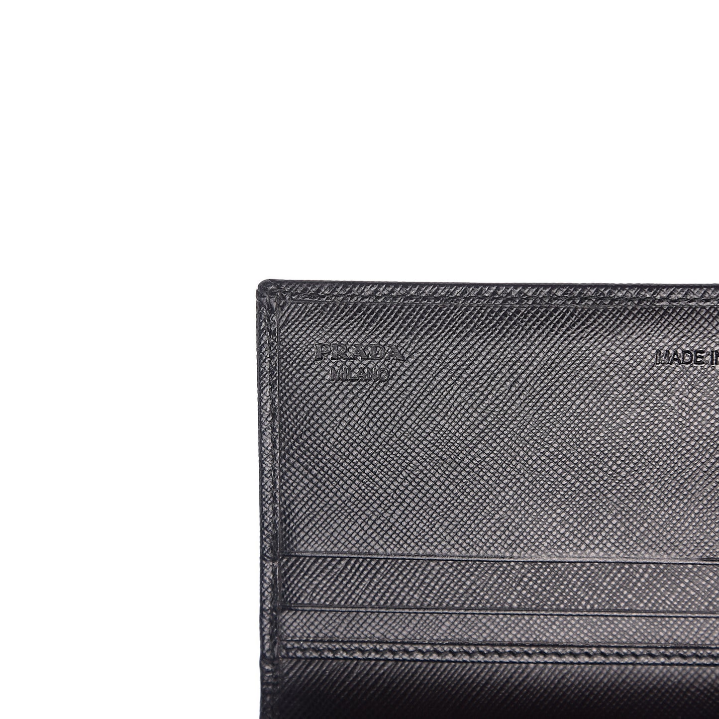 Saffiano Oro Card Holder Black