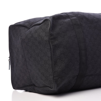 Gucci Denim Monogram Large Collapsible Carry On Duffle Black 7 of 14