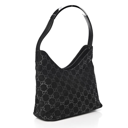 Gucci Guccissima Suede Shoulder Bag Black 3 of 13