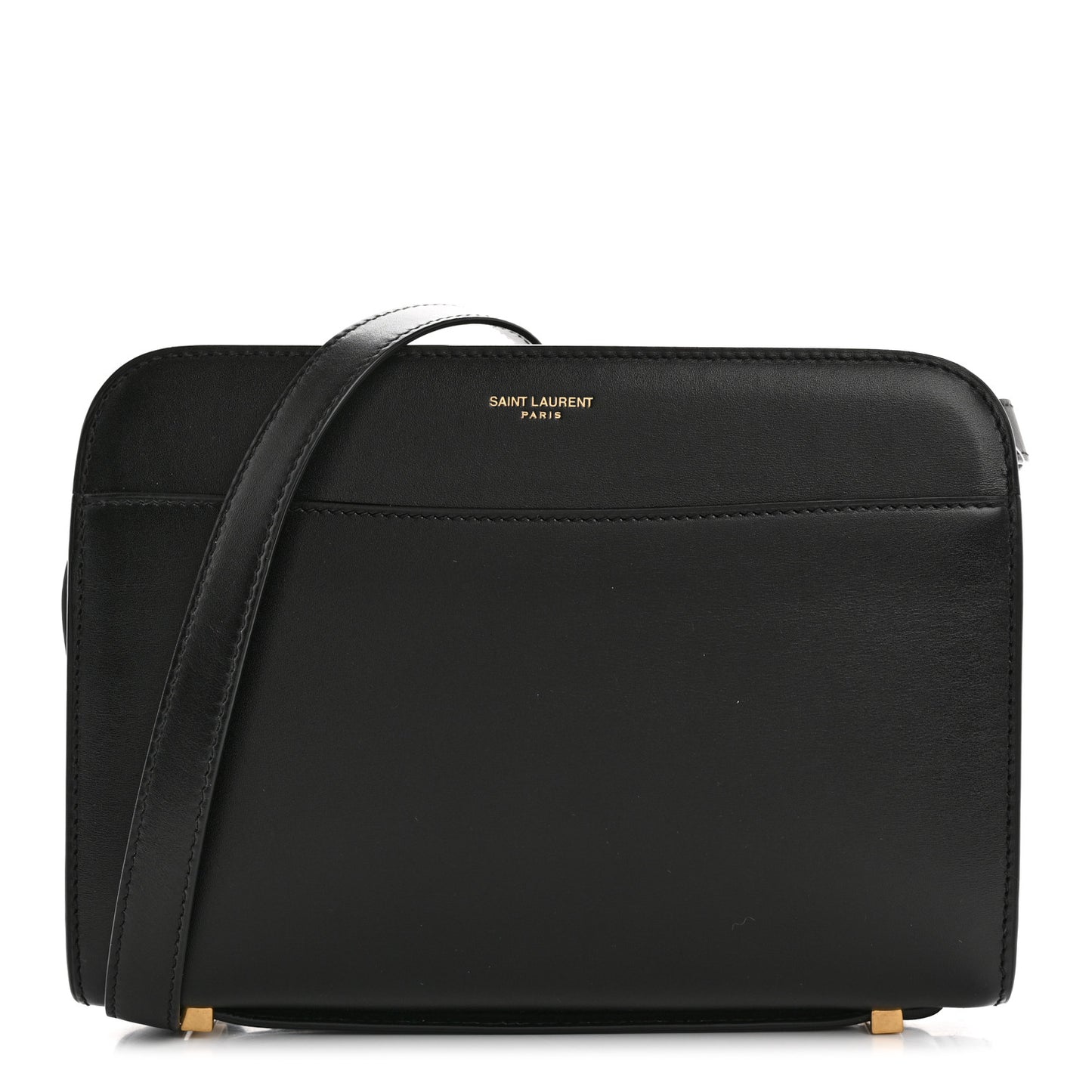 Calfskin Reverse Satchel Black