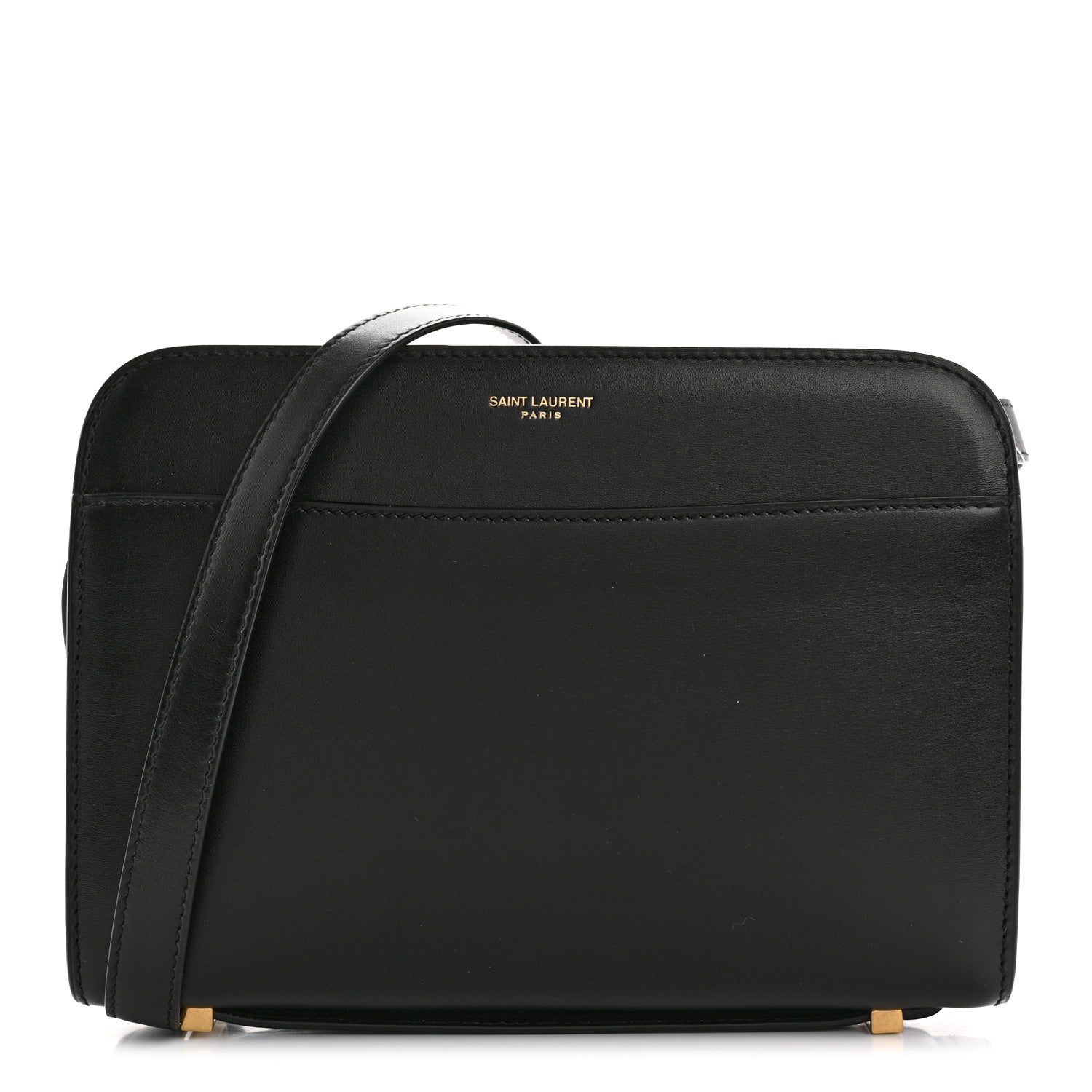 Saint Laurent Calfskin Reverse Satchel Black 1 of 13