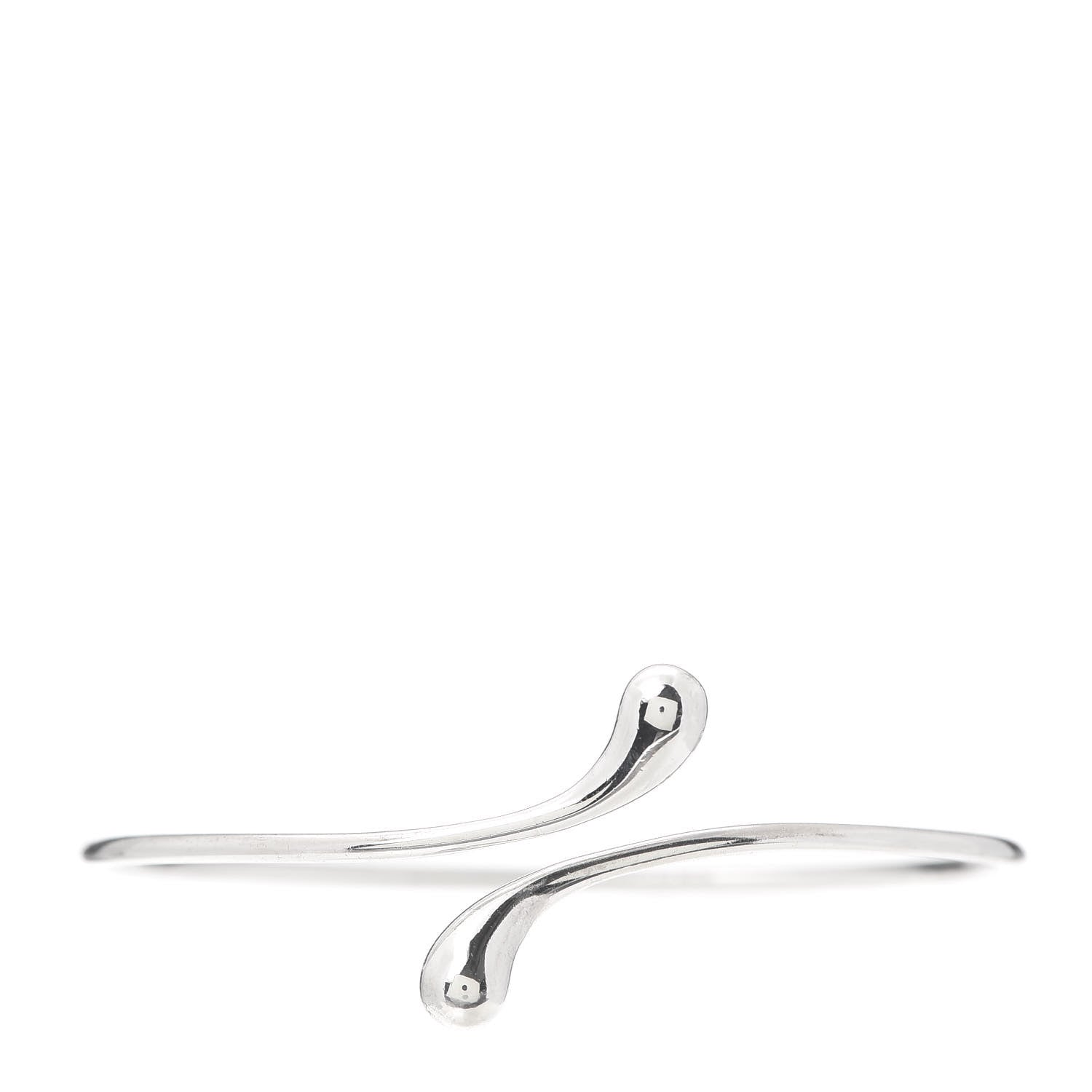 Tiffany Sterling Silver Elsa Peretti Teardrop Bangle Bracelet 1 of 4