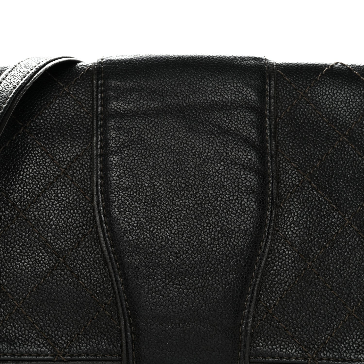 Chanel Caviar Aged Calfskin Medium Bubble Graphic Messenger Bag Grey 8 of 10