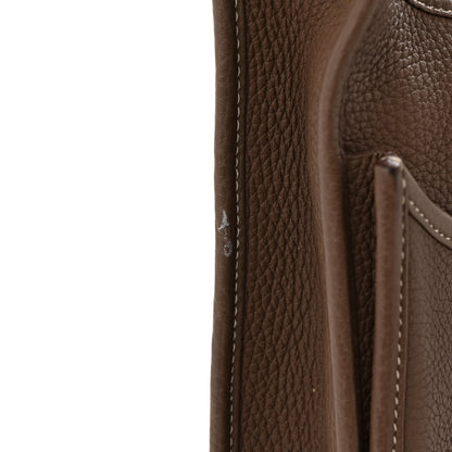 Hermes Taurillon Clemence Evelyne III PM Etoupe 12 of 14