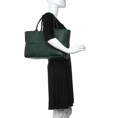Bottega Veneta Calfskin Maxi Intrecciato Medium Arco Tote Raintree 2 of 9