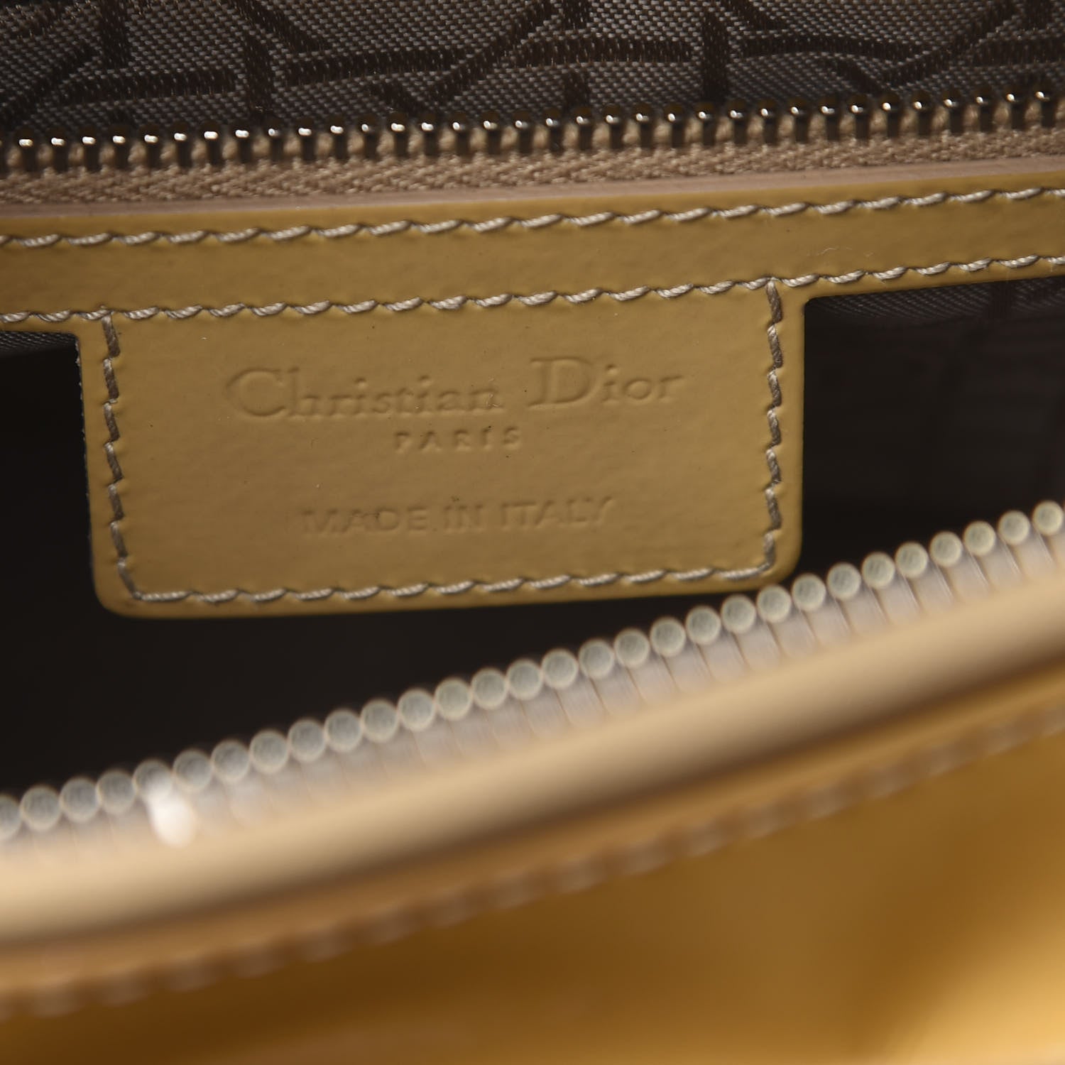Christian Dior Patent Cannage Medium Lady Dior Beige 6 of 11