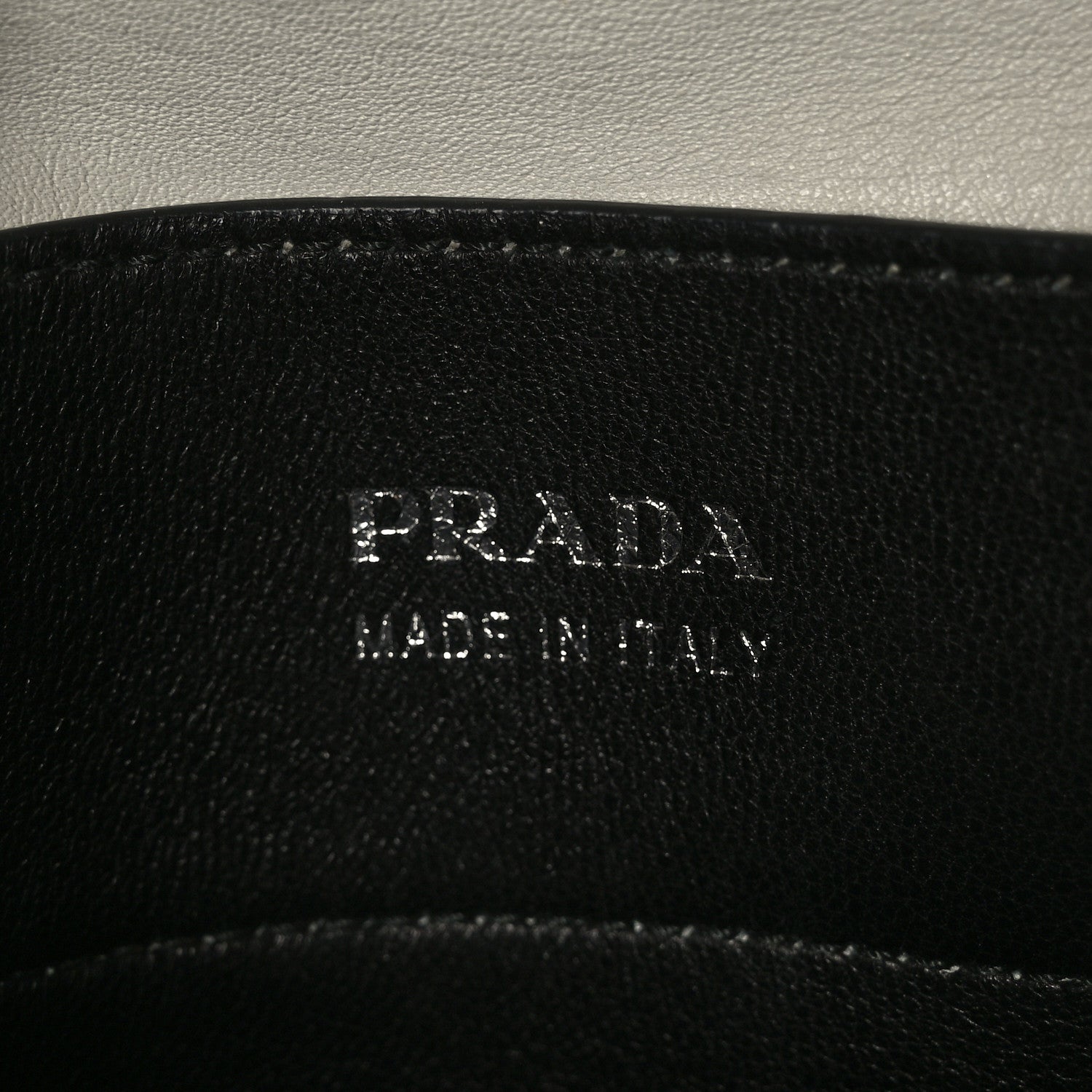 Prada City Calf Large Double Bag Talco 6 of 13