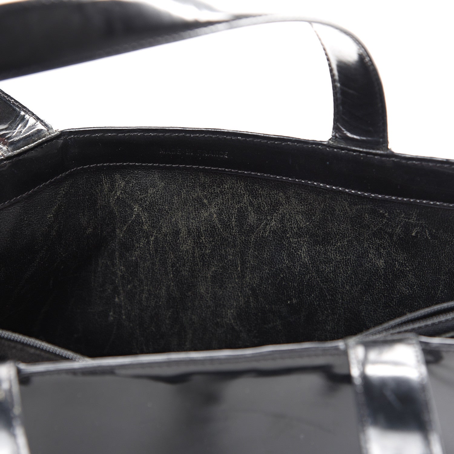 Chanel Patent Logo Shoulder Bag Black 8 of 21