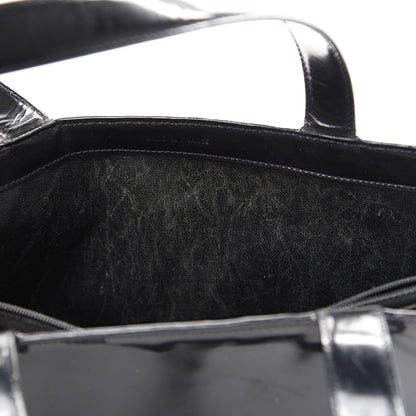 Chanel Patent Logo Shoulder Bag Black 8 of 21