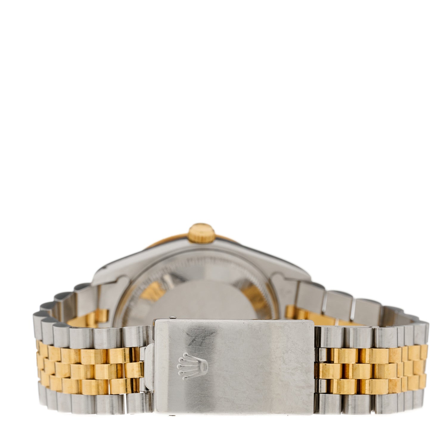 Rolex Stainless Steel 18K Yellow Gold 34mm Oyster Perpetual Date Watch Champagne 15223 3 of 4
