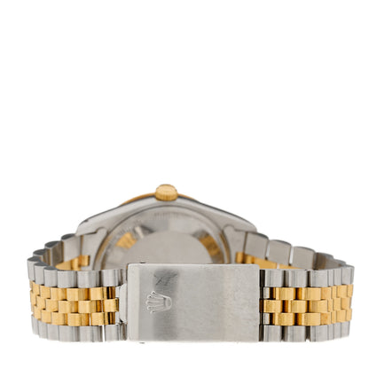 Rolex Stainless Steel 18K Yellow Gold 34mm Oyster Perpetual Date Watch Champagne 15223 3 of 4