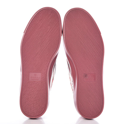 Gucci GG Supreme Monogram Blooms Womens Slip On Sneakers 37 Beige Multicolor Dry Rose 7 of 9
