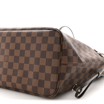 Louis Vuitton Damier Ebene Neo Neverfull MM Rose Ballerine 10 of 11