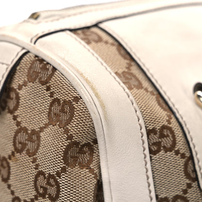 Gucci Monogram Trophy Satchel Beige Ebony Mystic White 13 of 13