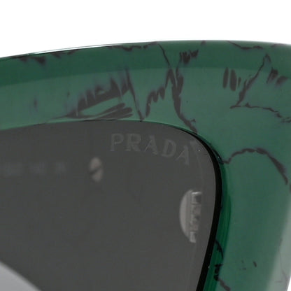 Prada Acetate Symbole Sunglasses SPR 13Z Green Marble 7 of 8