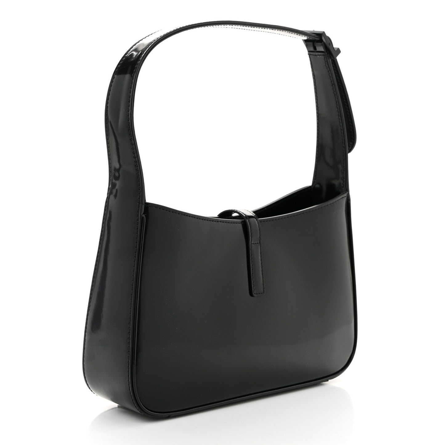 Patent Calfskin Monochrome Le 5 A 7 Hobo Black