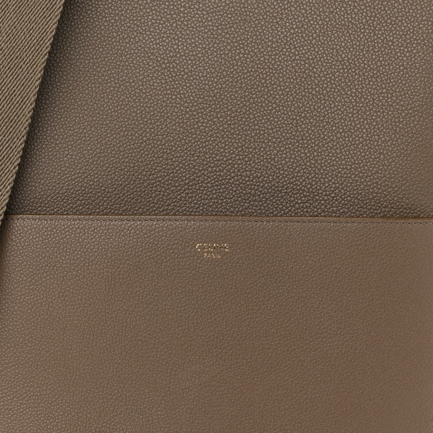 Celine Soft Grained Calfskin Sangle Bucket Bag Taupe 7 of 10