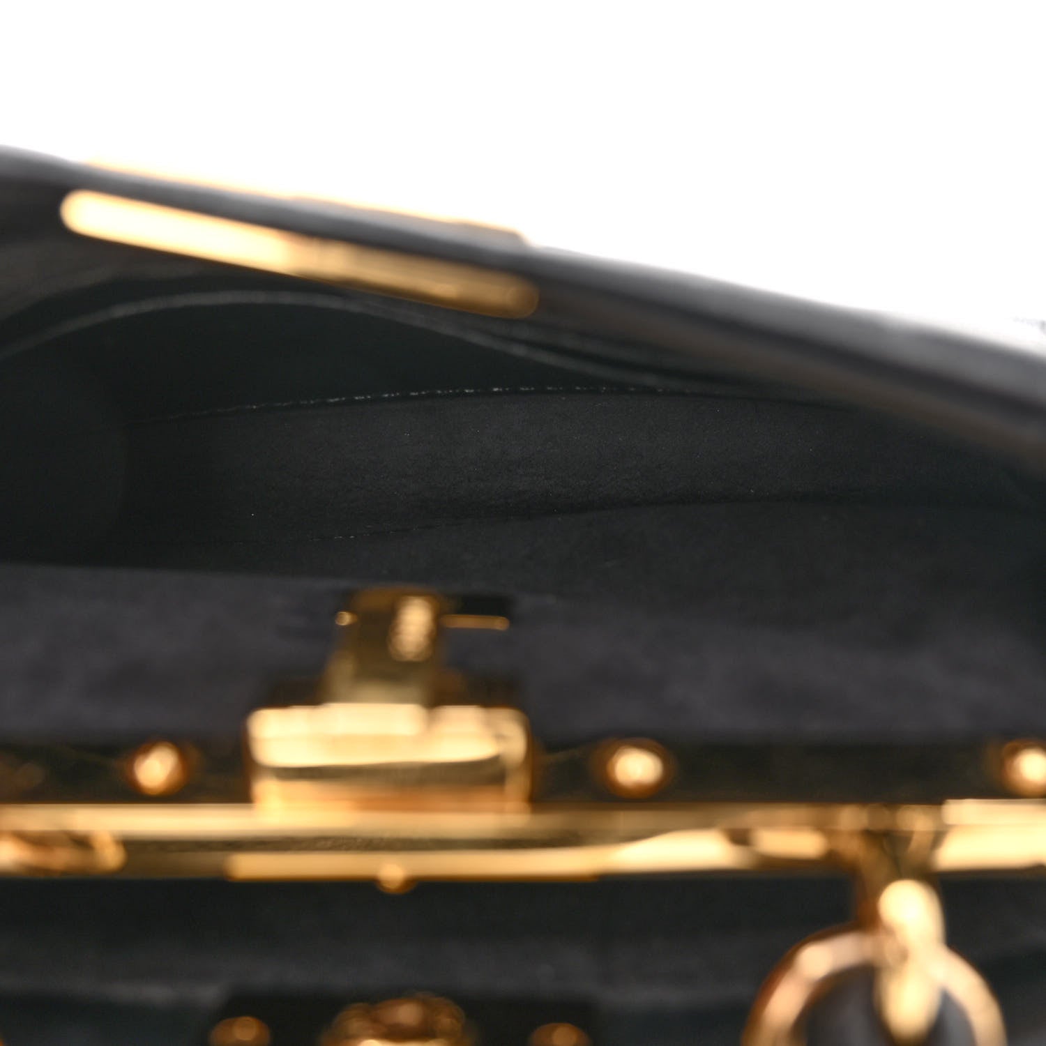 Fendi Nappa Micro Peekaboo Iconic Satchel Black 10 of 19