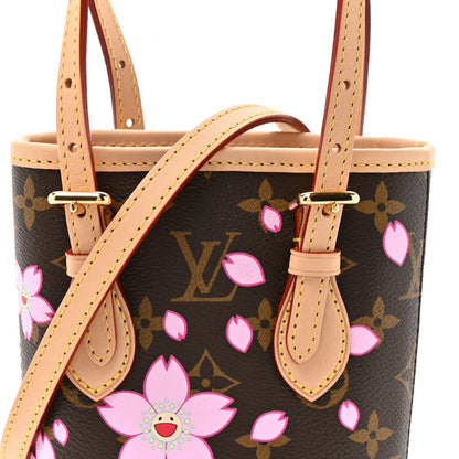 Louis Vuitton LV X TM Monogram Cherry Blossom Nano Bucket Sakura Brown 8 of 10