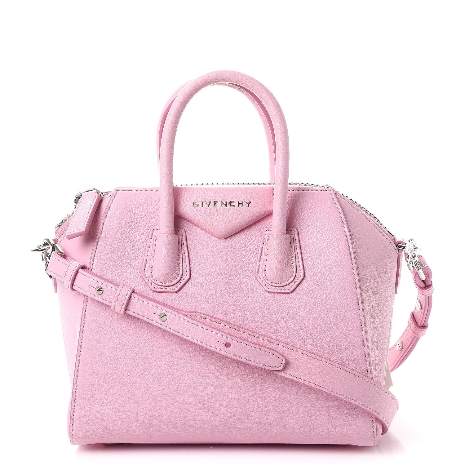 Givenchy Sugar Goatskin Mini Antigona Bright Pink 1 of 7