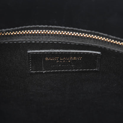 Saint Laurent Calfskin Bicolor Small Sac De Jour White Black 6 of 10