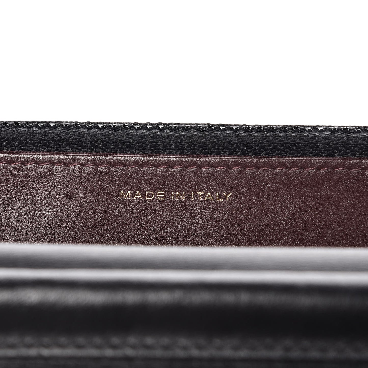 Aged Calfskin Quilted Lucky Charms 2.55 Reissue Wallet On Chain WOC Black