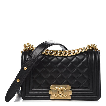 Chanel Calfskin Quilted Small Boy Flap Black 1 of 8