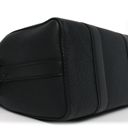 Louis Vuitton Grained Calfskin Aerogram City Keepall Black 8 of 9