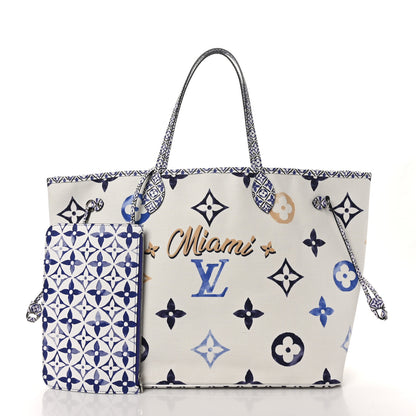 Louis Vuitton Monogram Canvas By The Pool Miami 2.0 Neverfull GM Blue 3 of 10