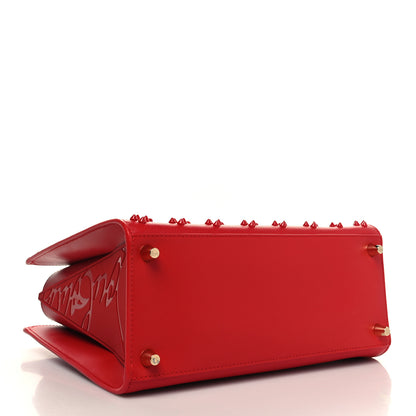 Christian Louboutin Calfskin Spikes Loubinthesky Medium Paloma Red 3 of 9