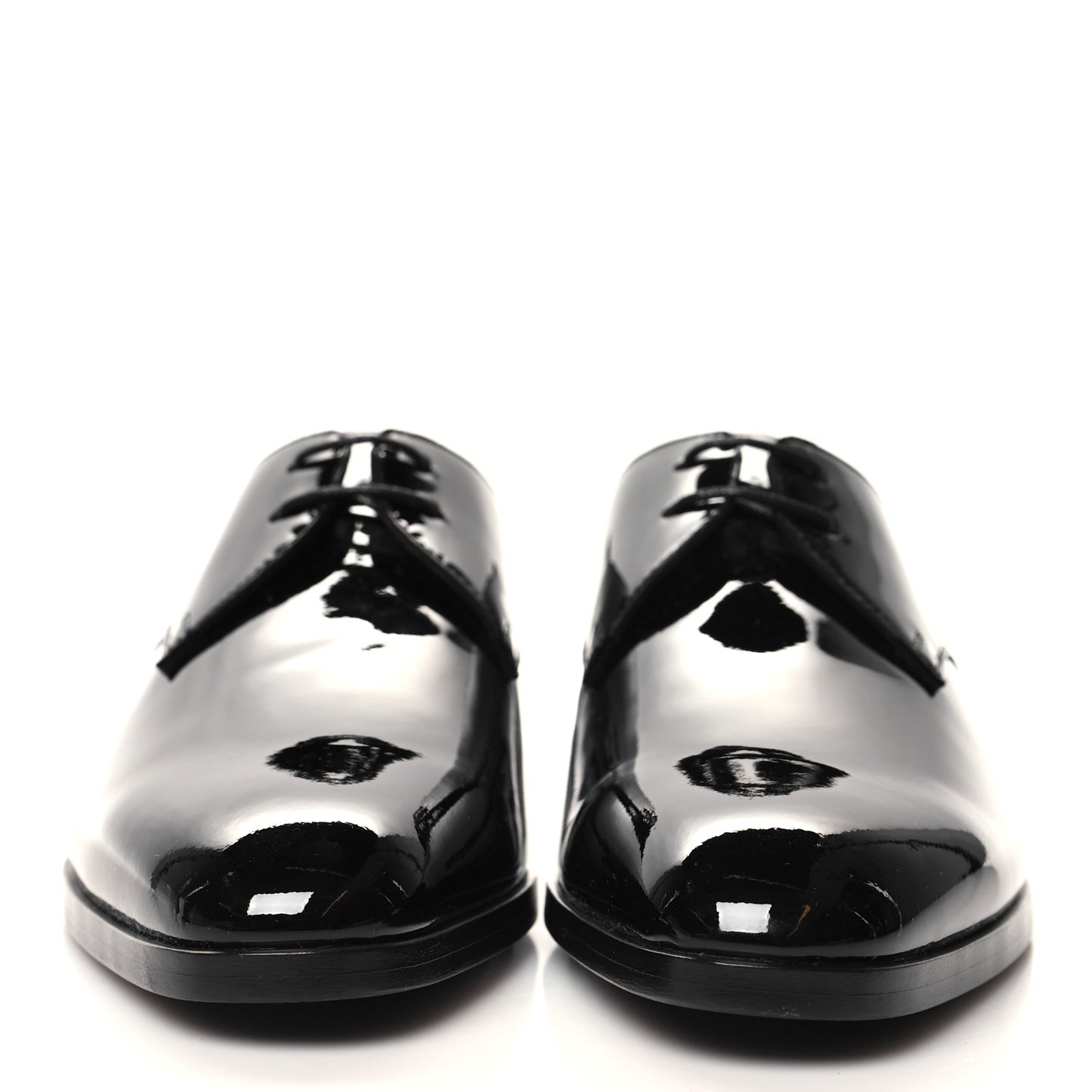 Patent Baltimora Lace Up Derby Shoes 38.5 Black