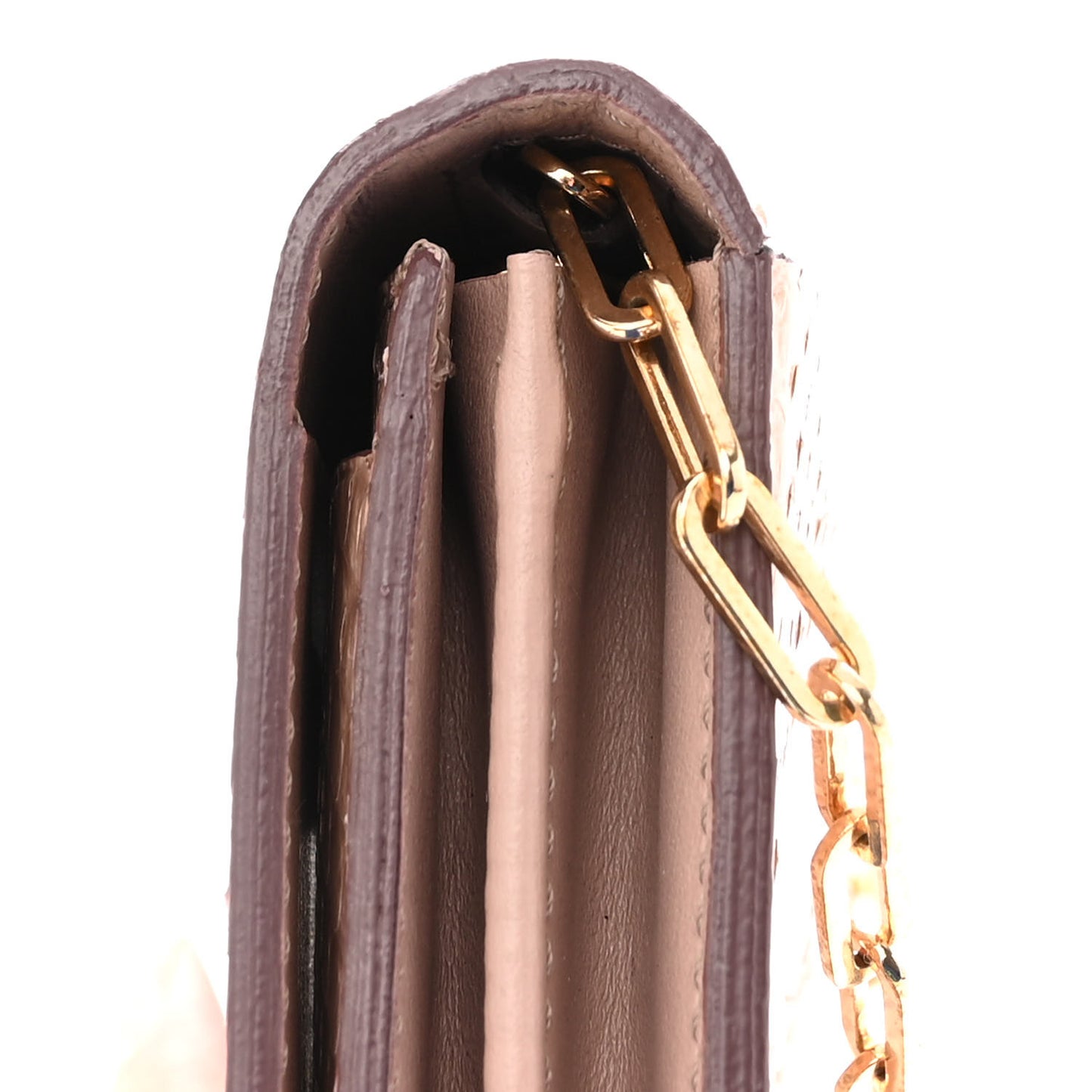 Snakeskin Wallet Beige