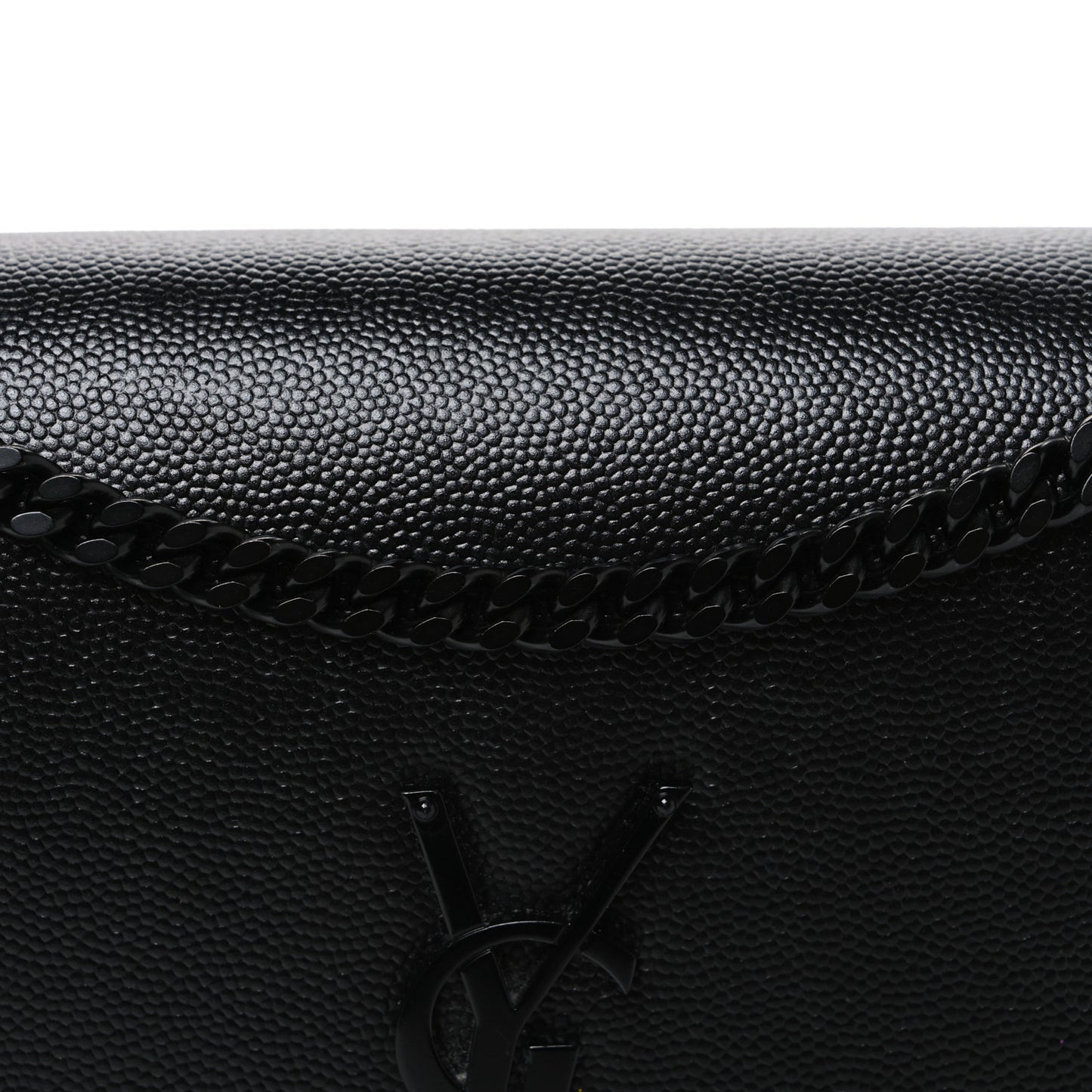 Grain De Poudre Medium Classic Monogram Monochrome Kate Satchel Black