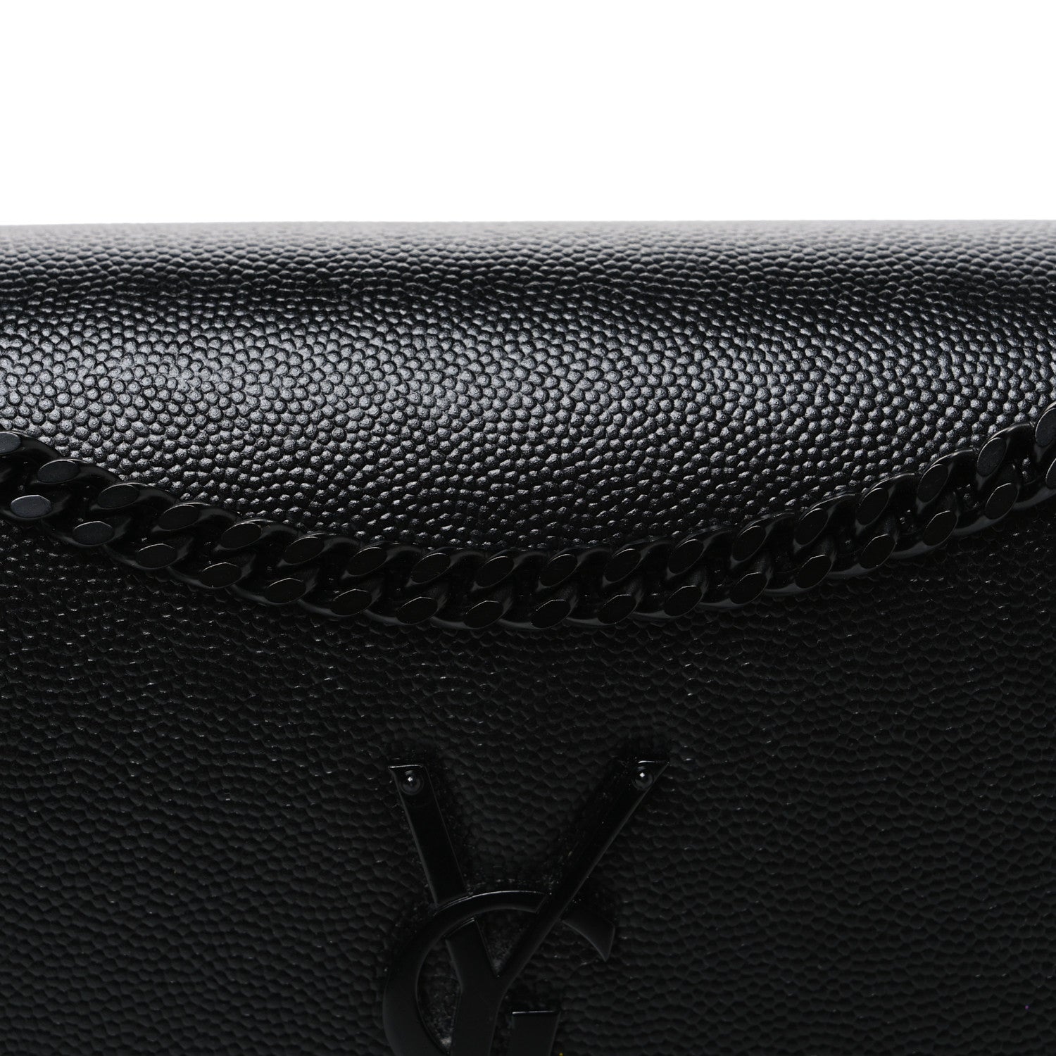 Saint Laurent Grain De Poudre Medium Classic Monogram Monochrome Kate Satchel Black 8 of 10
